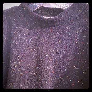 multi color speckled sweater from woolly threads